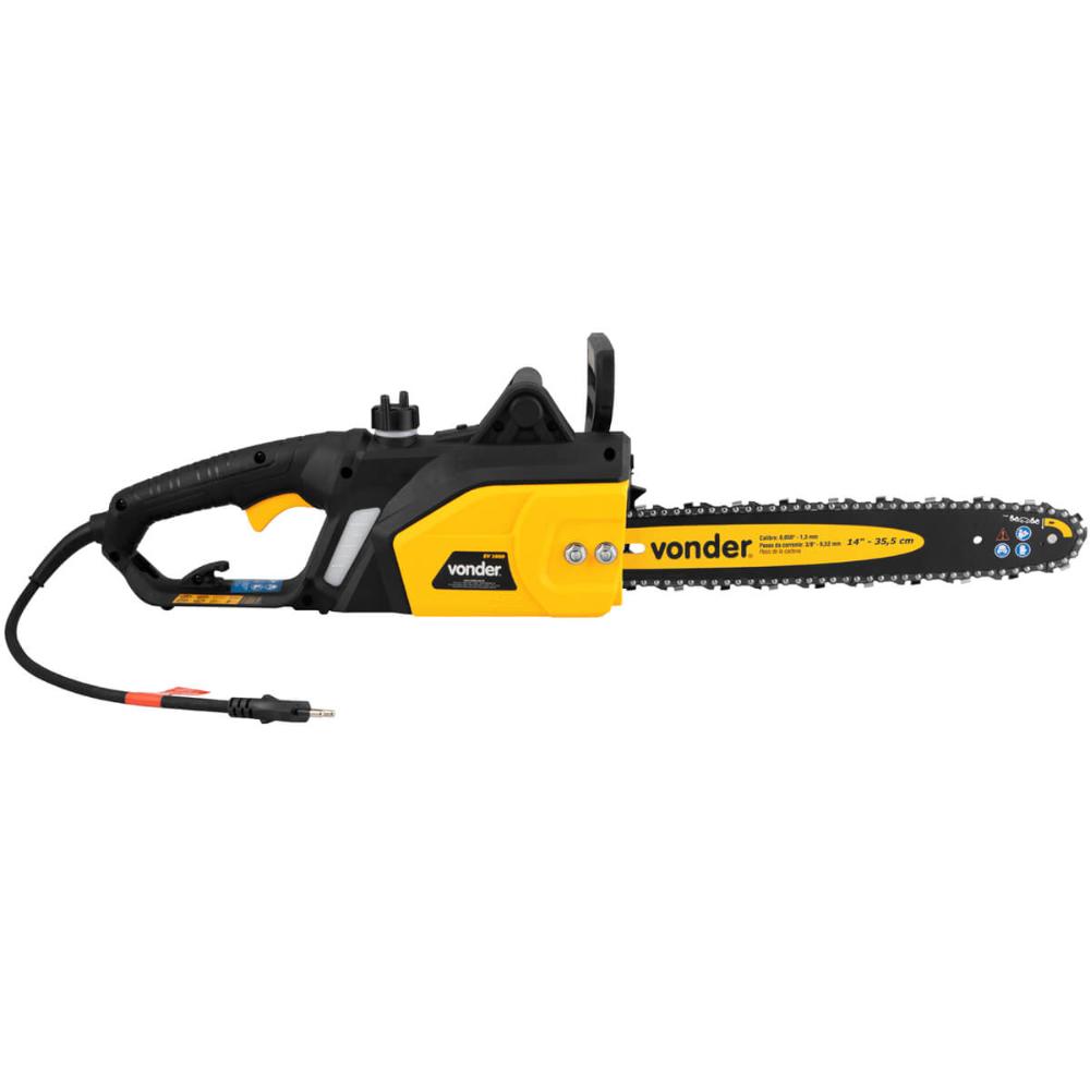 Eletrosserra 1600W Sabre de 14" 220V Vonder Motosserra Elétrica Corte Lenha Podas