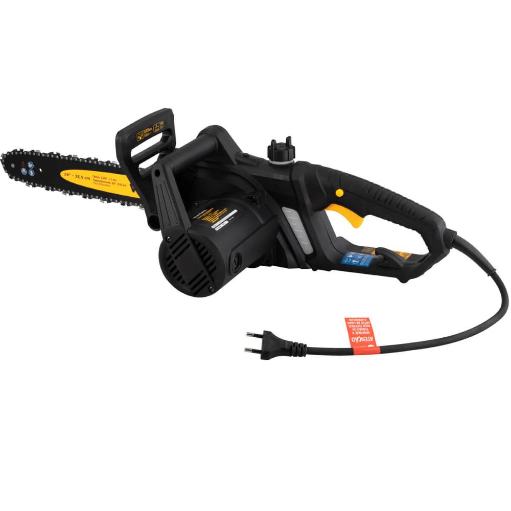 Eletrosserra 1600W Sabre de 14" 220V Vonder Motosserra Elétrica Corte Lenha Podas