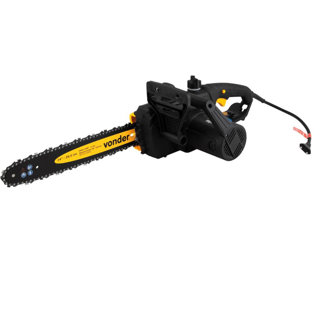 Eletrosserra 1600W Sabre de 14" 220V Vonder Motosserra Elétrica Corte Lenha Podas