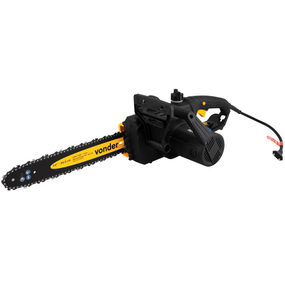 Eletrosserra Sabre de 14" 1600W Vonder 127V Motosserra Elétrica Corte Lenha Podas