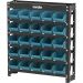 Estante metálica com gaveteiros modelo prático azul 25/3 VONDER