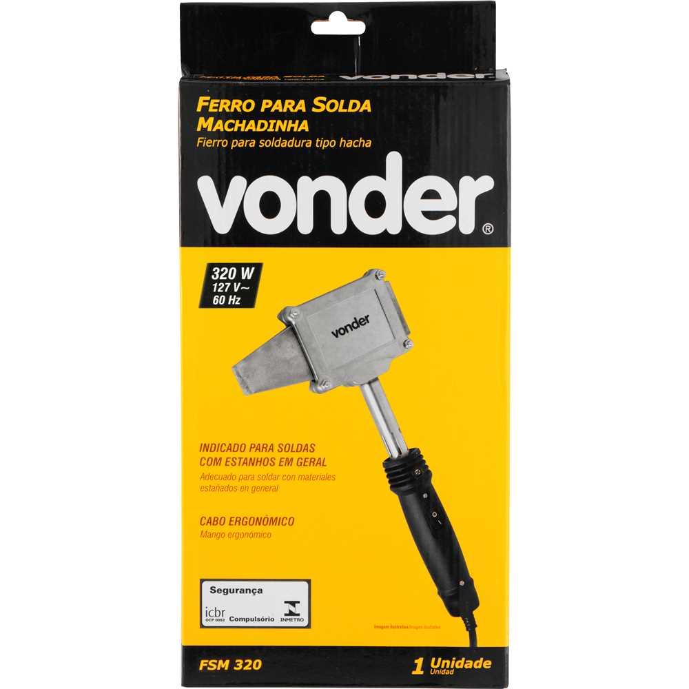 Ferro para solda 320 W 127 V~ machadinha FSM 320 VONDER