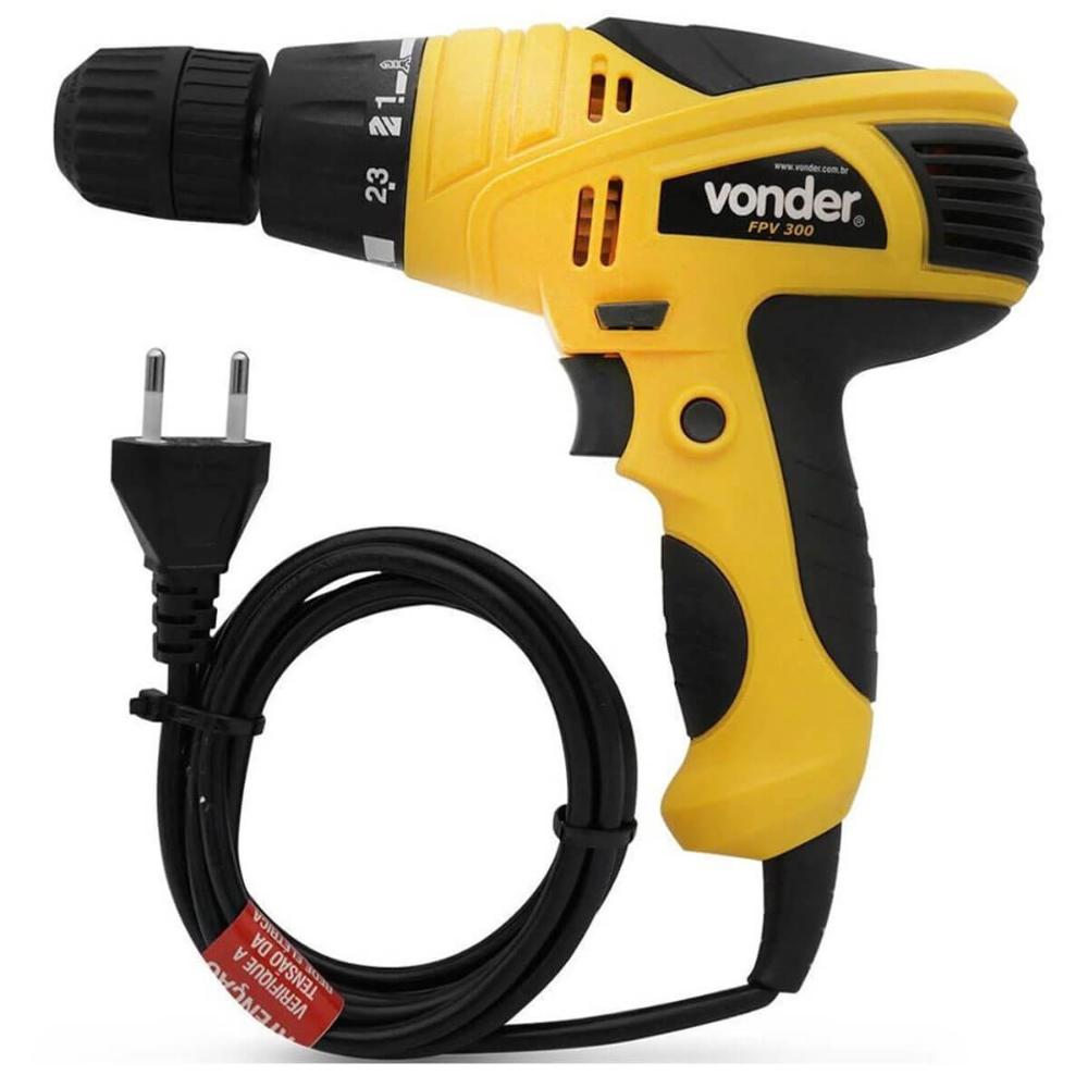Furadeira e Parafusadeira 280w 3/8 FPV 300 220v Vonder Elétrica de 10mm