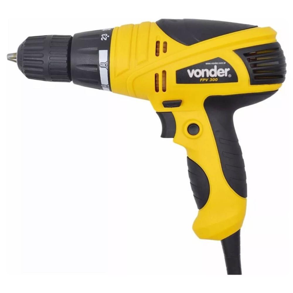 Furadeira e Parafusadeira 280w 3/8 FPV 300 220v Vonder Elétrica de 10mm