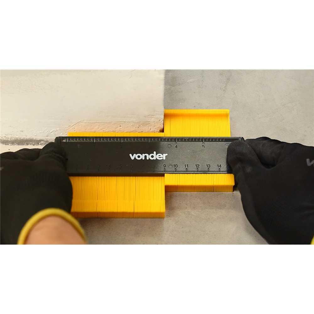 Gabarito copiador de contornos 14 cm VONDER