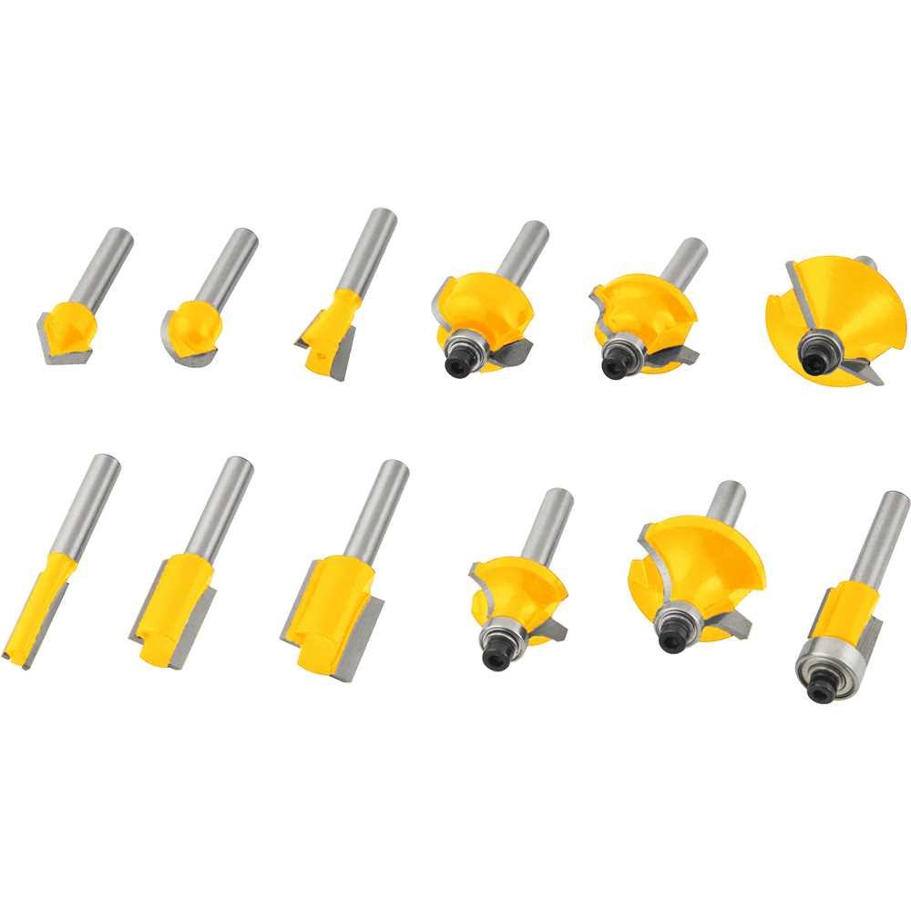 Jogo de Fresas para Madeira com 12 Peças Metal 6mm Vonder com Maleta