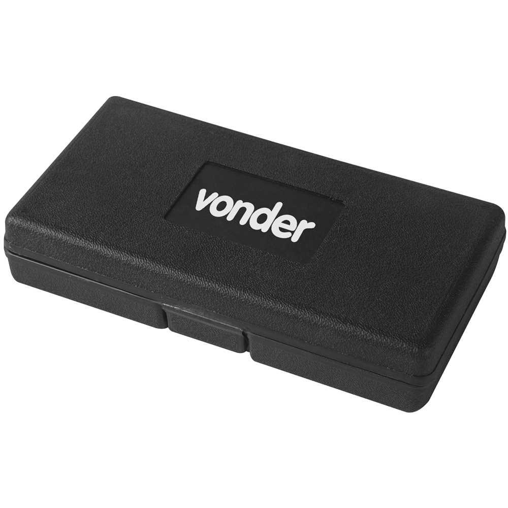 Jogo de bits e ponteiras com 35 peças corpo fino encaixe sextavado 1/4" VONDER