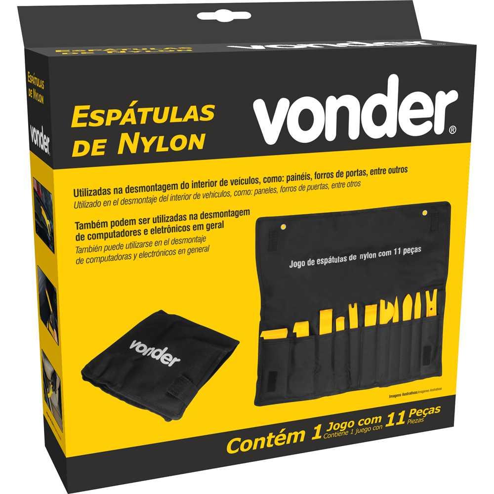 Jogo de espátulas de nylon com 11 peças VONDER