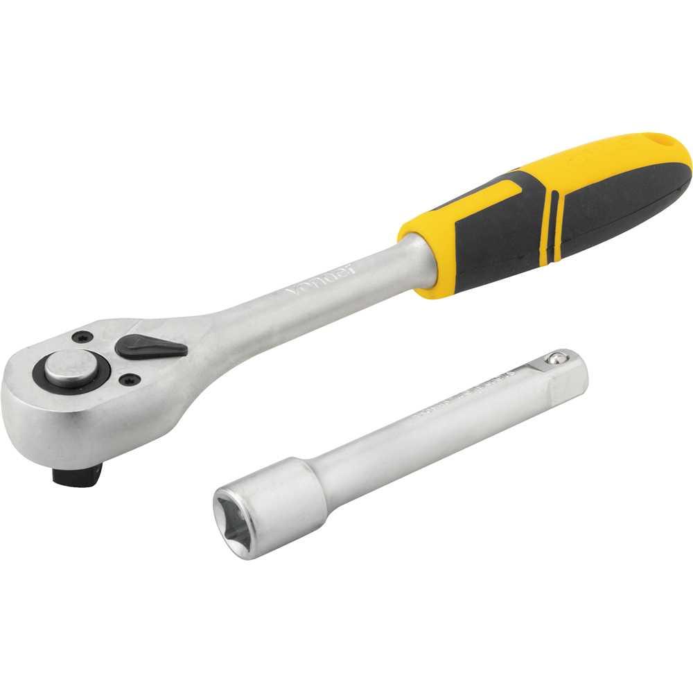Jogo de soquetes sextavados com encaixe de 1/2" 10 mm a 24 mm com catraca 12 peças VONDER