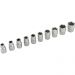 Jogo de soquetes sextavados com encaixe de 1/2" 10 mm a 24 mm com catraca 12 peças VONDER