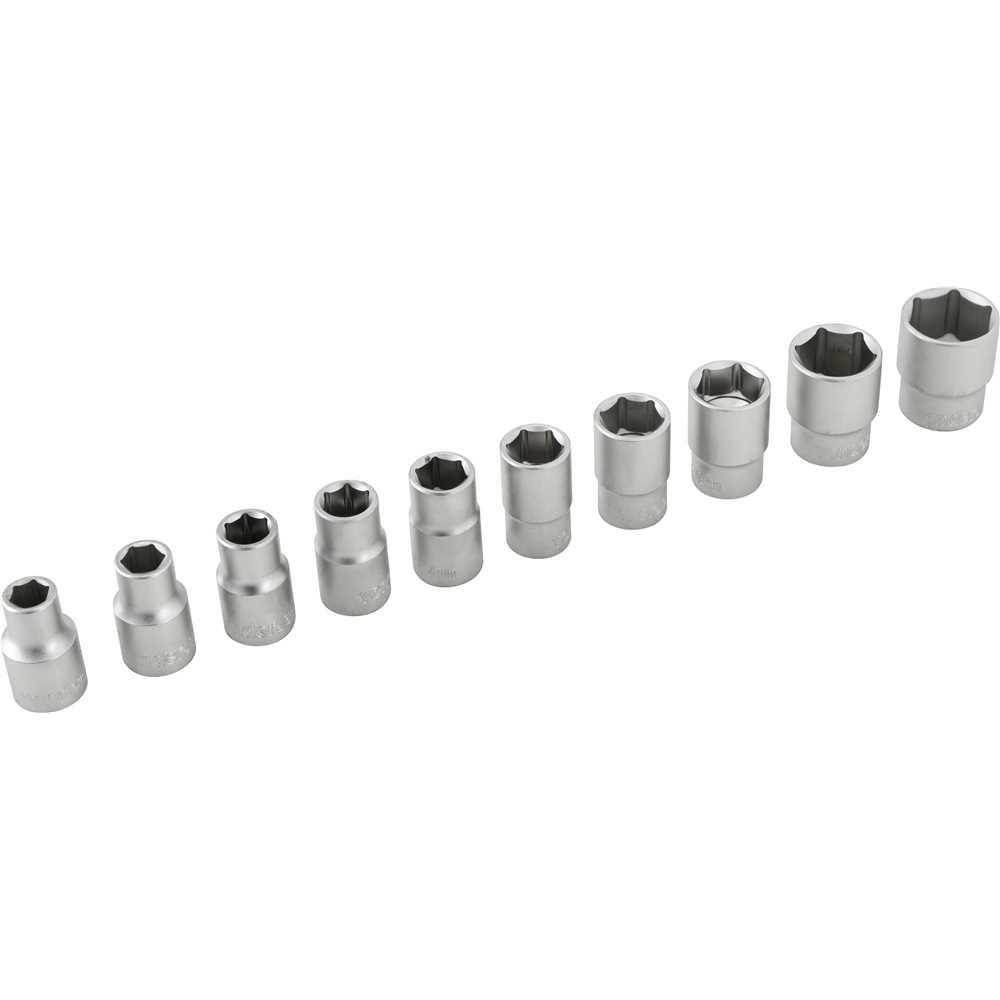Jogo de soquetes sextavados com encaixe de 1/2" 10 mm a 24 mm com catraca 12 peças VONDER