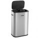 Lixeira Inox Retangular com Sensor de Abertura 55 Litros Cinza Vonder