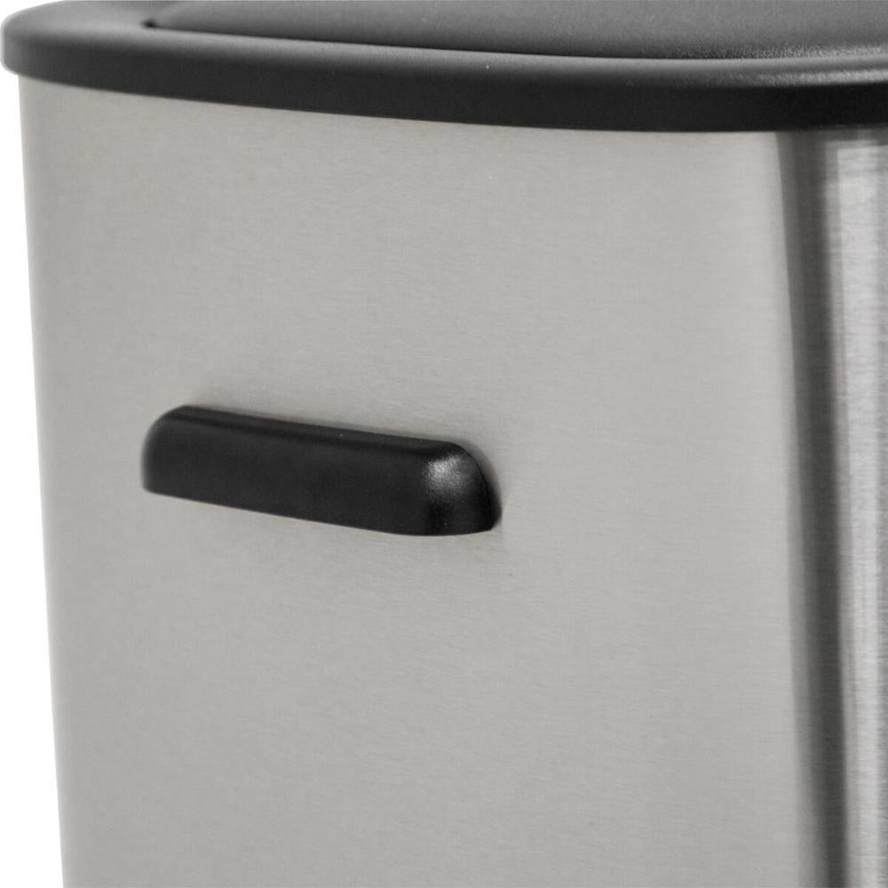 Lixeira Inox Retangular com Sensor de Abertura 55 Litros Cinza Vonder
