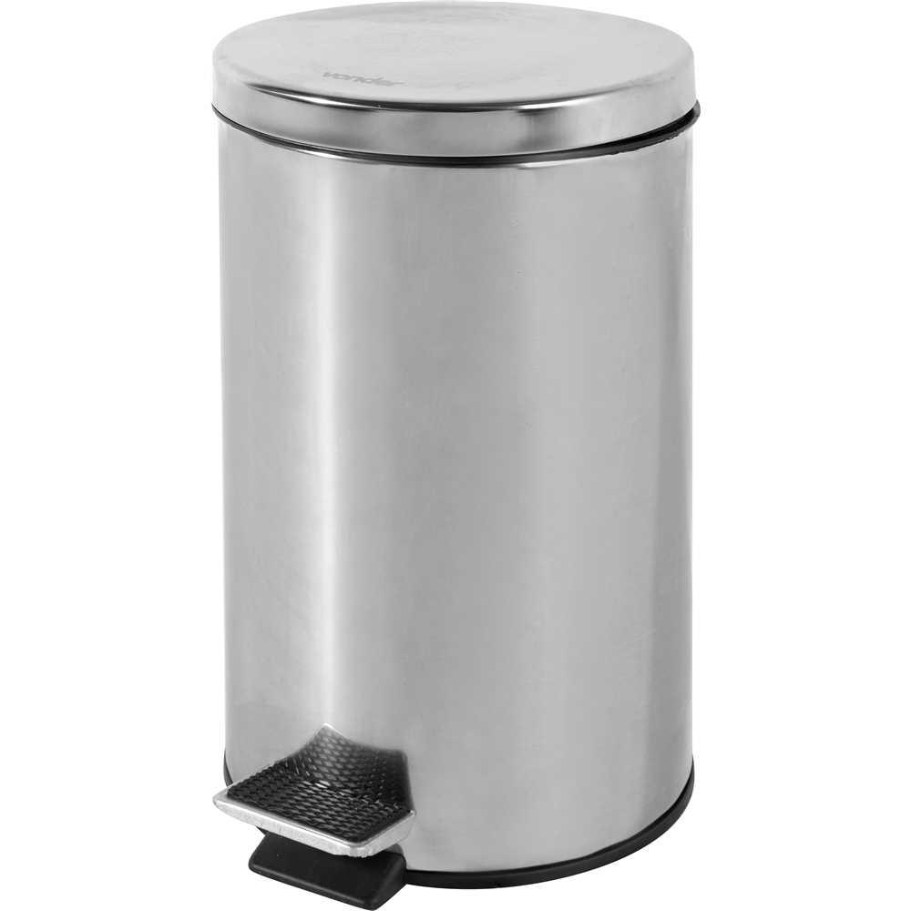 Lixeira Redonda 12l Inox Vonder
