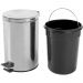 Lixeira Redonda 12l Inox Vonder