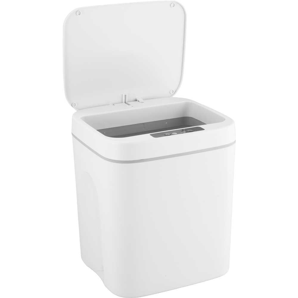 Lixeira Retangular 12l Branca C/sensor Vonder
