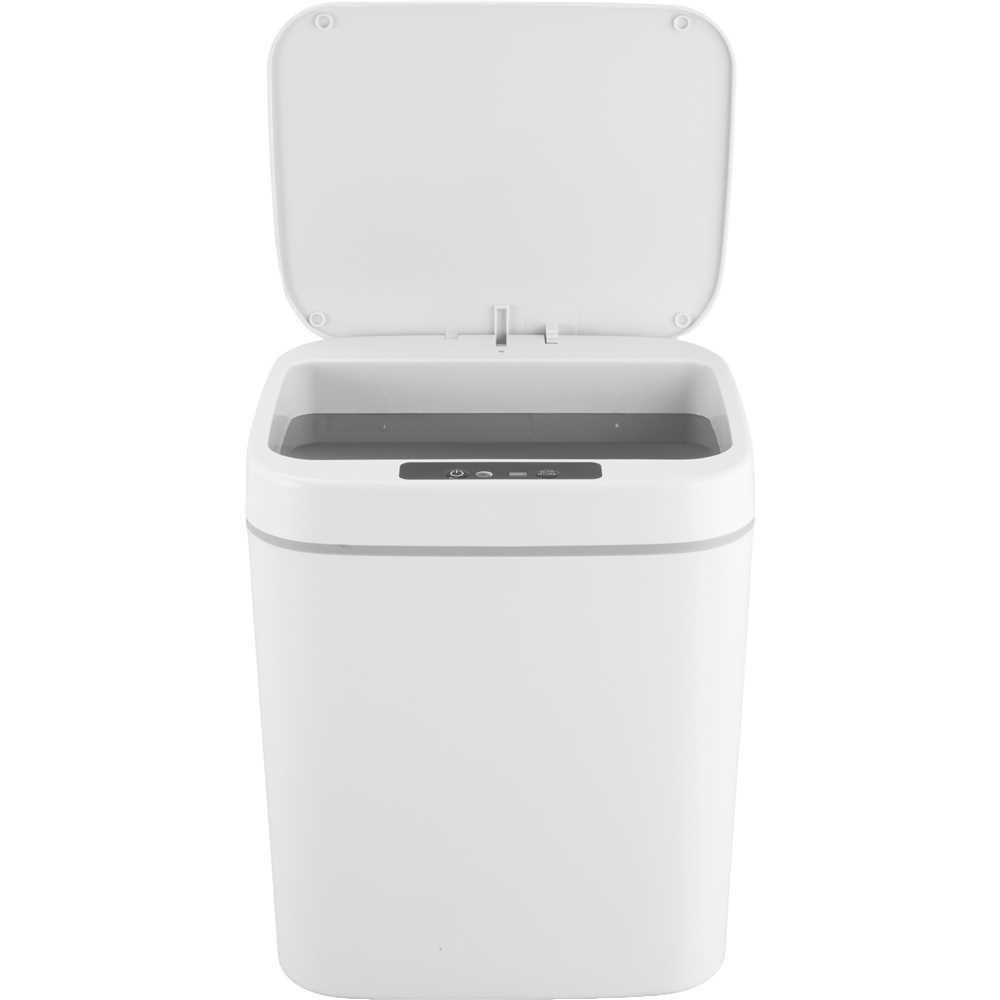 Lixeira Retangular 12l Branca C/sensor Vonder