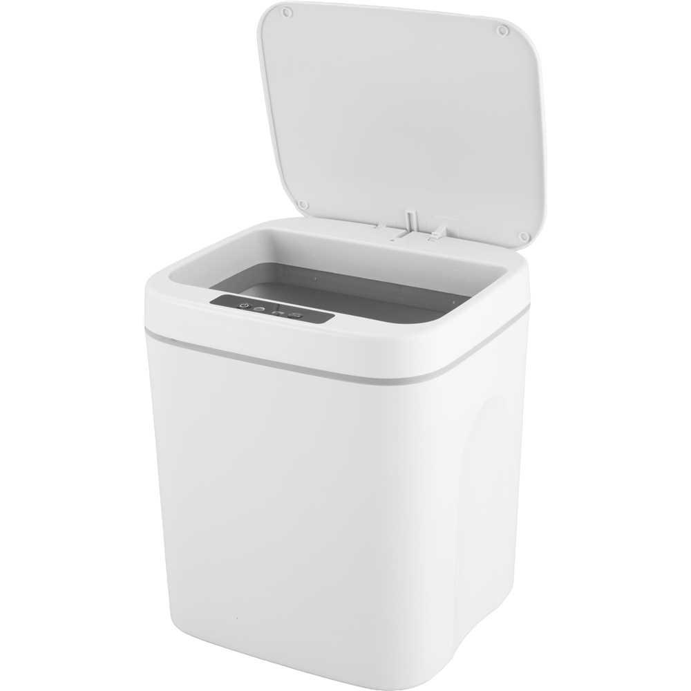 Lixeira Retangular 12l Branca C/sensor Vonder