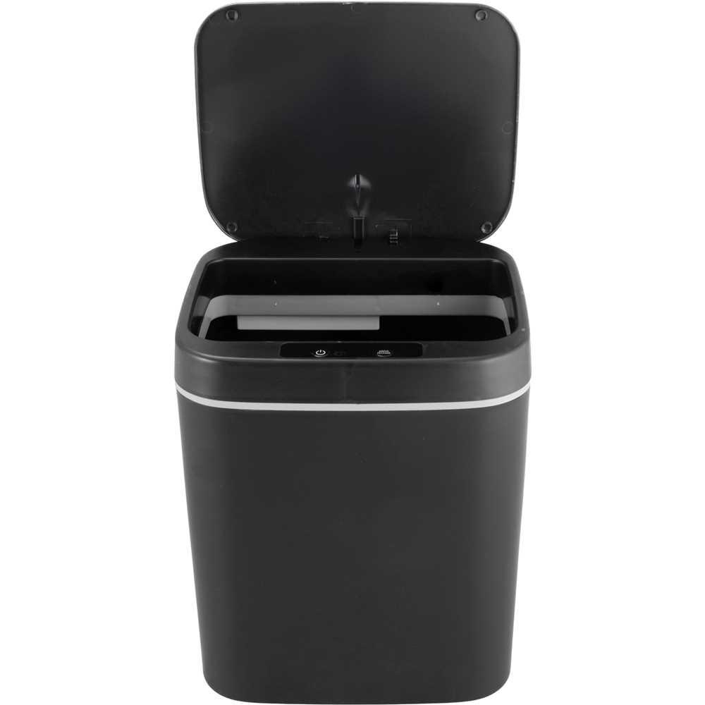 Lixeira Retangular 12l Preta C/sensor Vonder