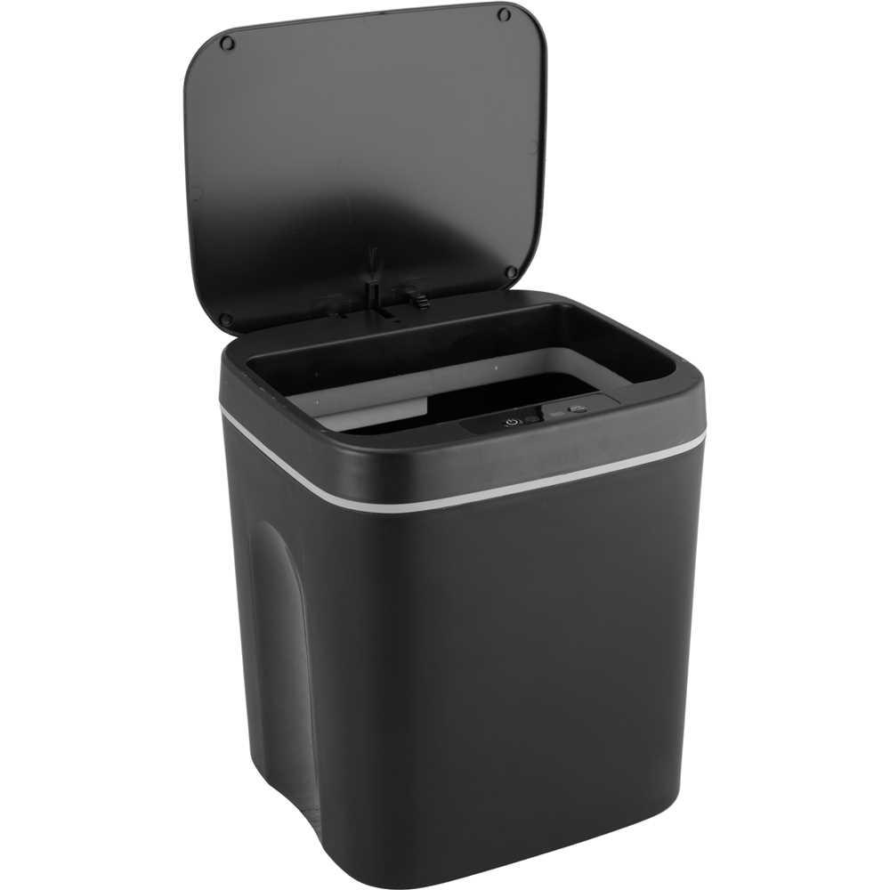 Lixeira Retangular 12l Preta C/sensor Vonder