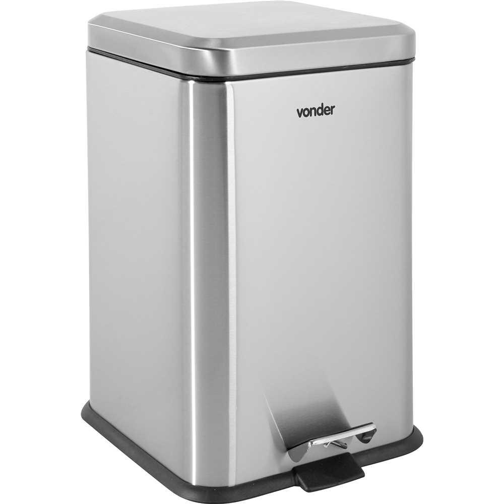 Lixeira Retangular 20l Inox Vonder