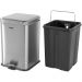 Lixeira Retangular 20l Inox Vonder