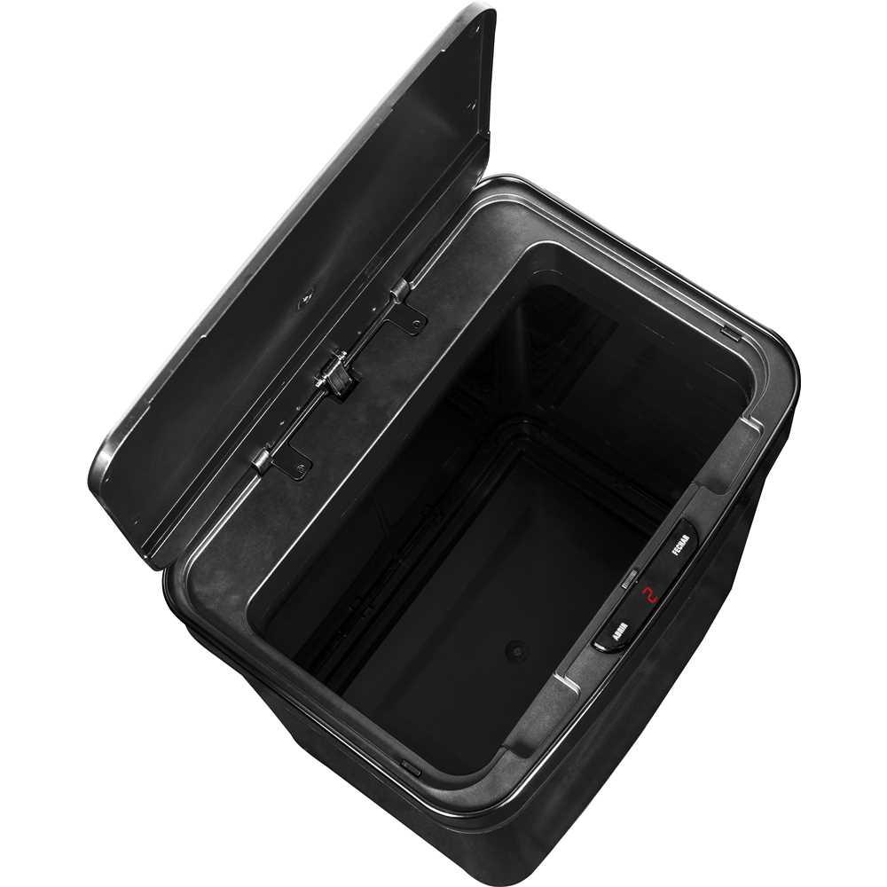 Lixeira Retangular 50l Preta C/sensor Vonder