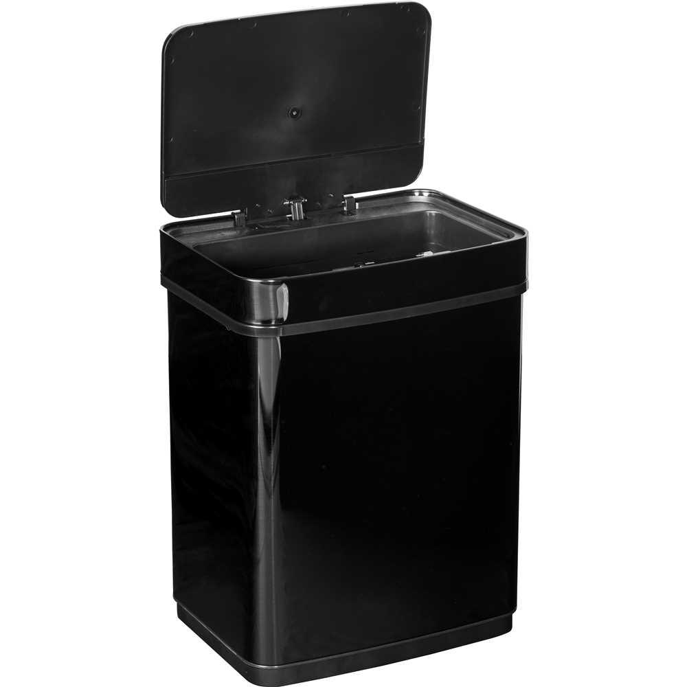 Lixeira Retangular 50l Preta C/sensor Vonder