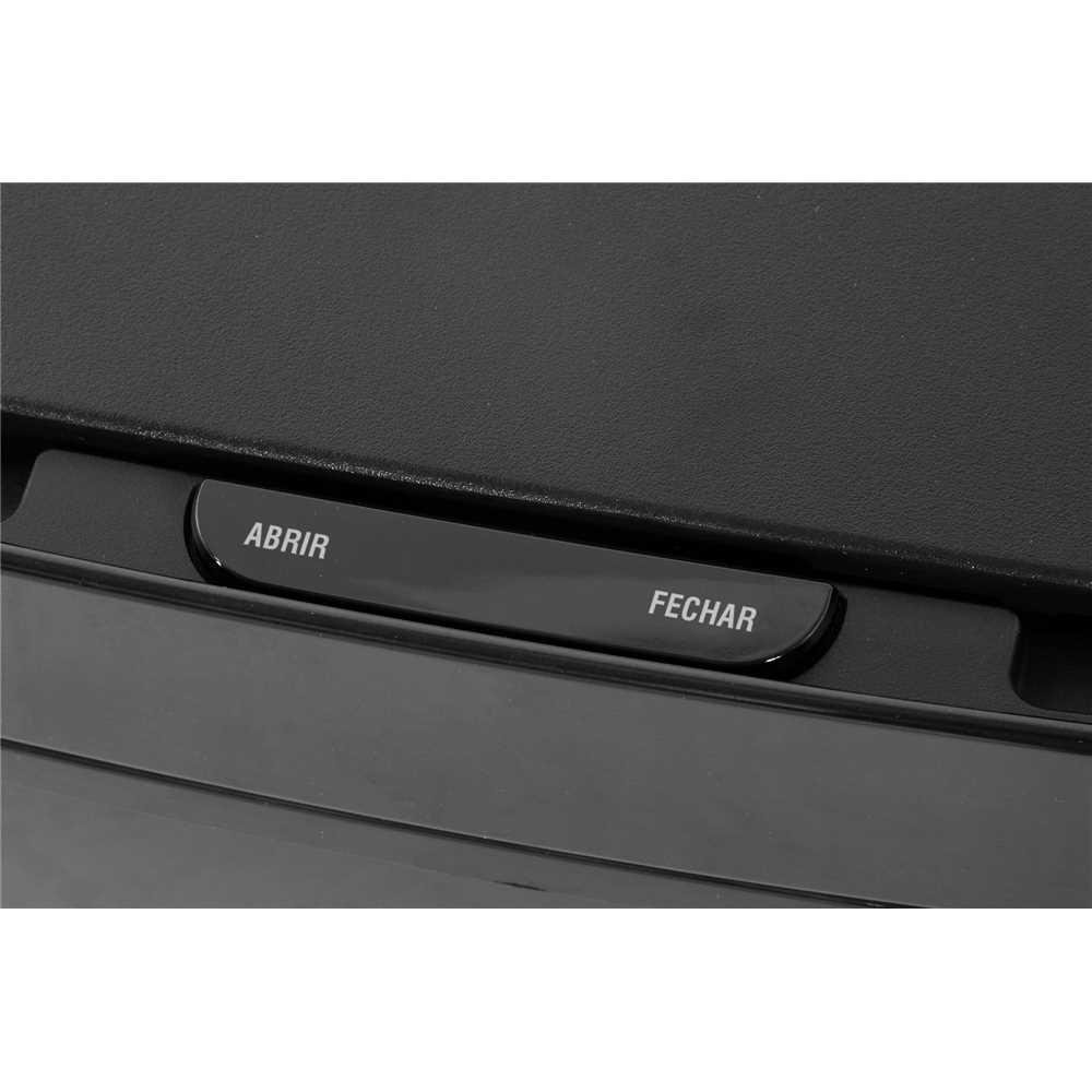 Lixeira Retangular 50l Preta C/sensor Vonder