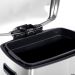 Lixeira Retangular de 50 Litros Inox Vonder Cinza com Pedal Balde Interno