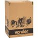 Lixeira Retangular de 50 Litros Inox Vonder Cinza com Pedal Balde Interno