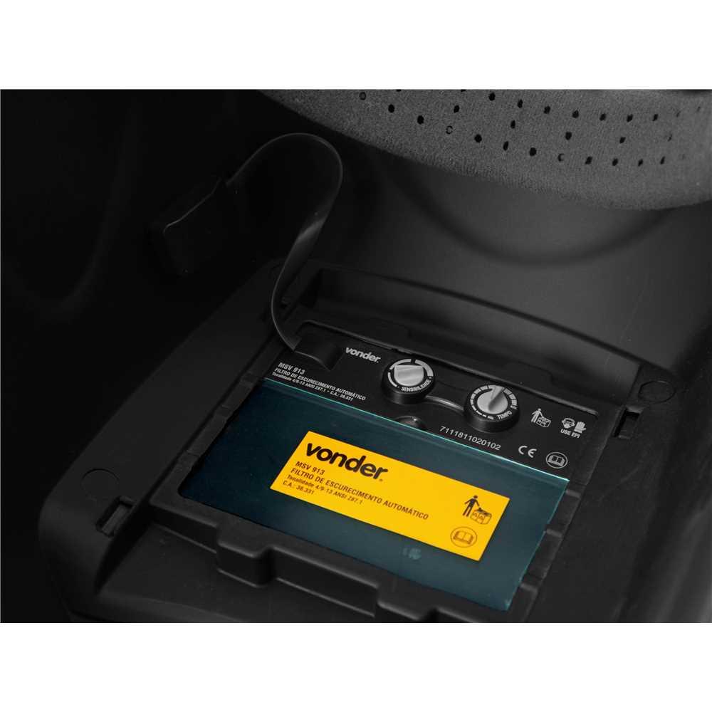 Máscara para solda com escurecimento automático tonalidade 9 a 13 MSV 913 VONDER