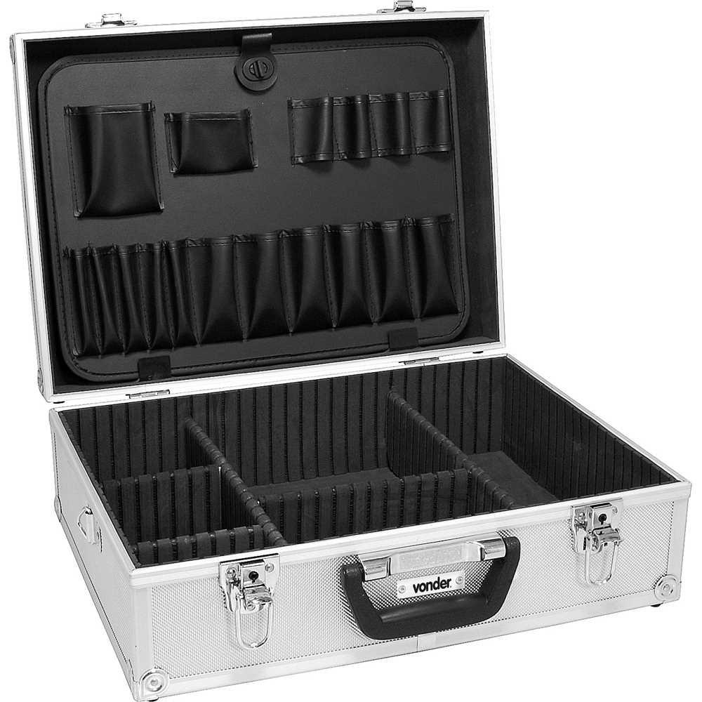 Maleta para ferramentas profissional 455 mm x 330 mm x 152 mm prata MFV 455 VONDER
