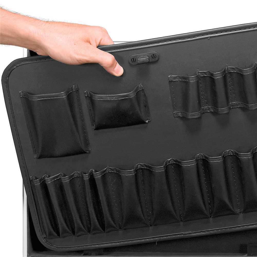 Maleta para ferramentas profissional 455 mm x 330 mm x 152 mm prata MFV 455 VONDER