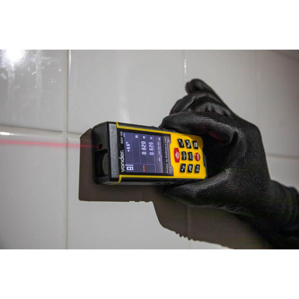 Medidor De Distância Trena A Laser 1000 Metros Com Pilhas Recarregáveis MDV 100 Vonder