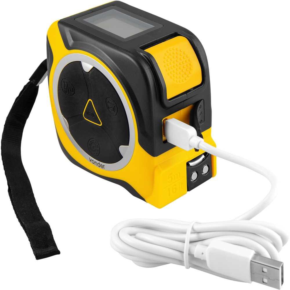 Medidor Dist Laser 40m/trena 5mx19mm Vonder