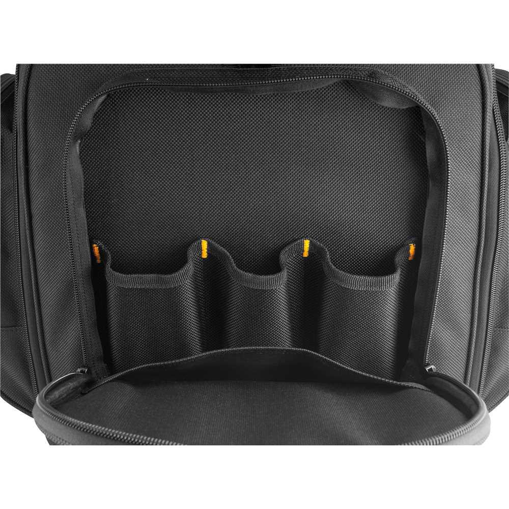 Mochila para Ferramentas Profissional Reforçada Base Borracha Vonder Preta