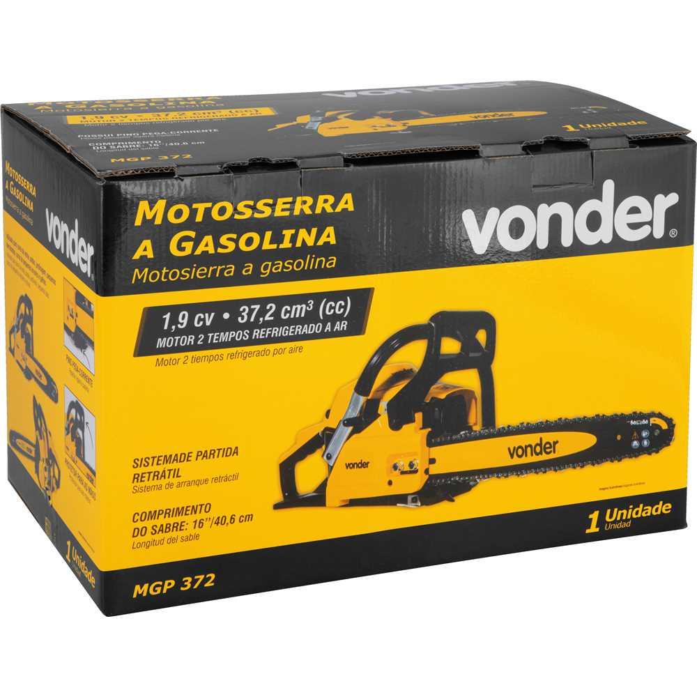Motosserra Gasolina 37,2cc Mgp372 Vonder