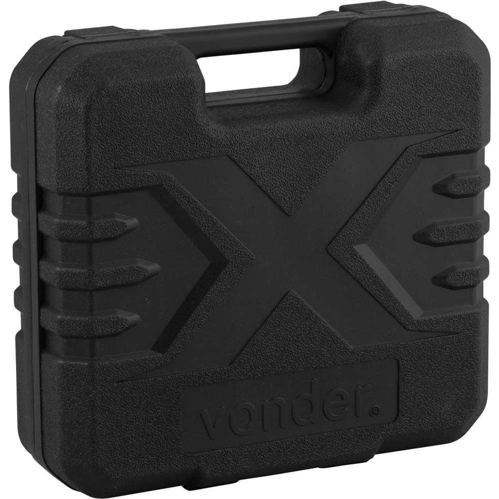 Parafusadeira a bateria com impacto 12 V fonte bivolt automático PBV 012I VONDER