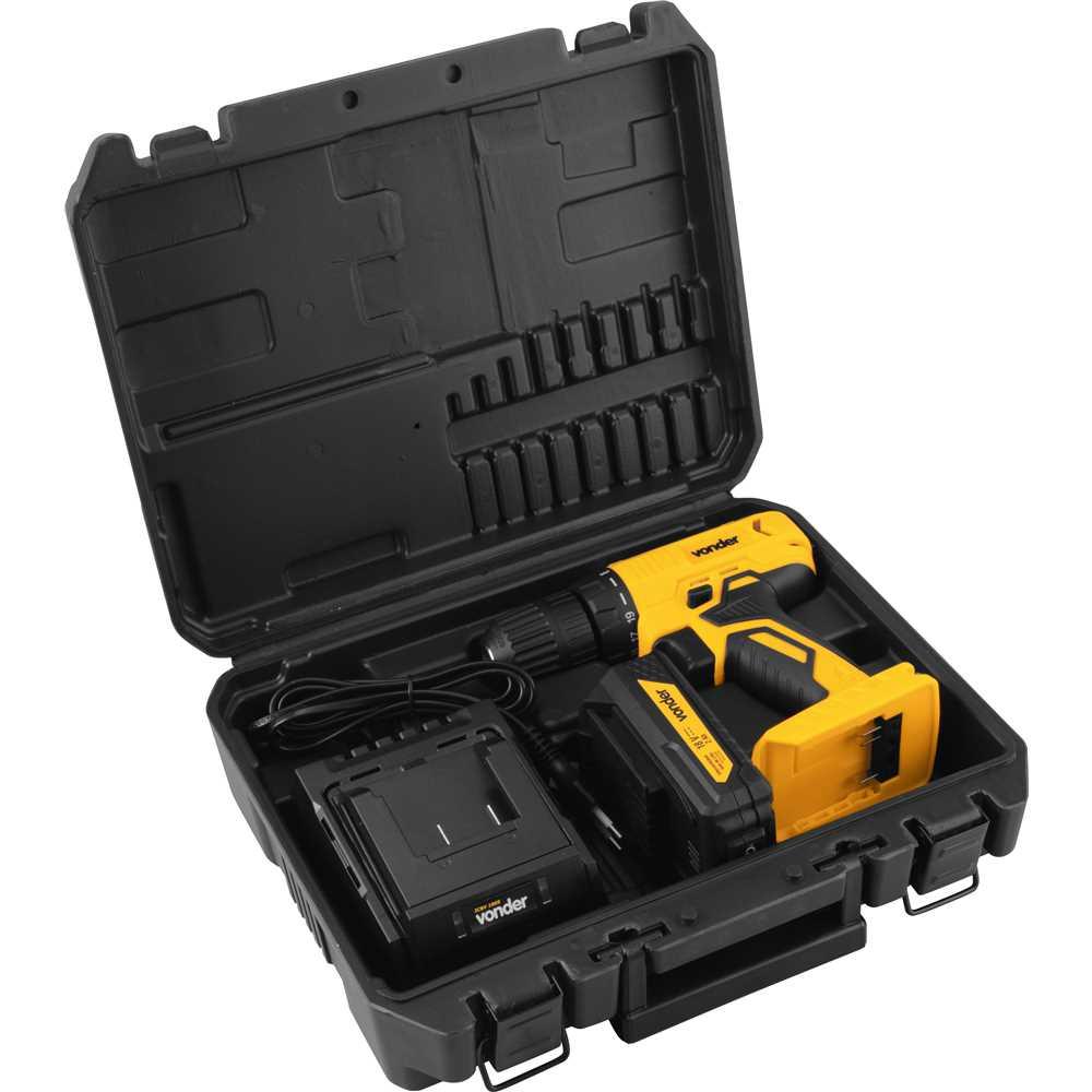 Parafusadeira furadeira a bateria 18 V com bateria e com carregador IPFV 1852 VONDER