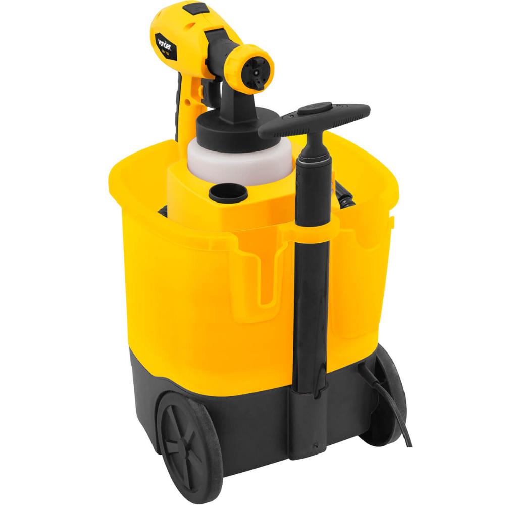 Pistola Elétrica Para Pintura 220V Vonder com Rodas Alça Extensível Jato 3 Opções de Ajuste