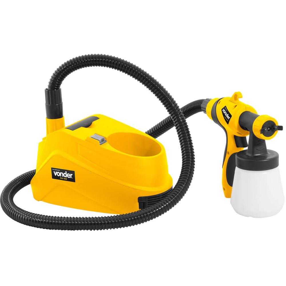 Pistola Elétrica para Pintura 220V Vonder Tintas Automotivas Jato 3 Opções Ajuste Volume Tinta