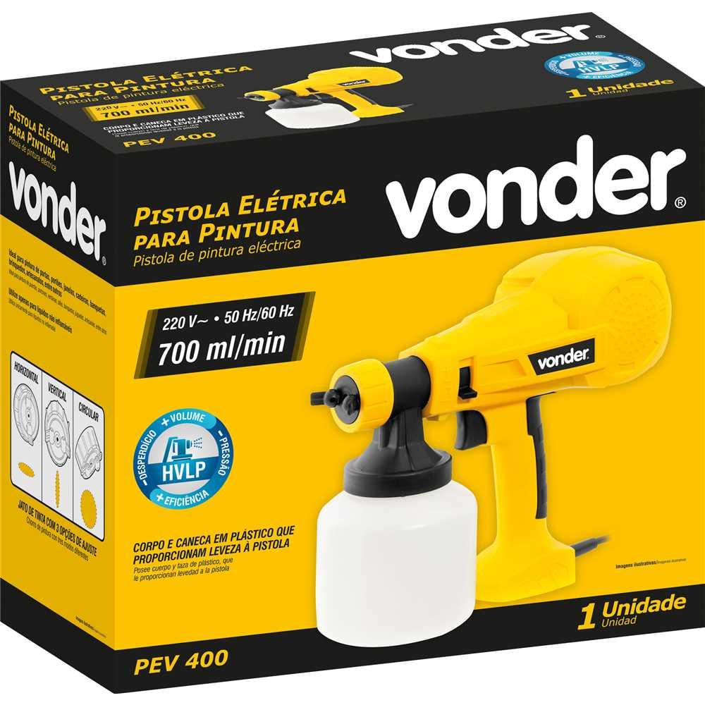 Pistola de Pulverização Elétrica para Pintura Vonder PEV400