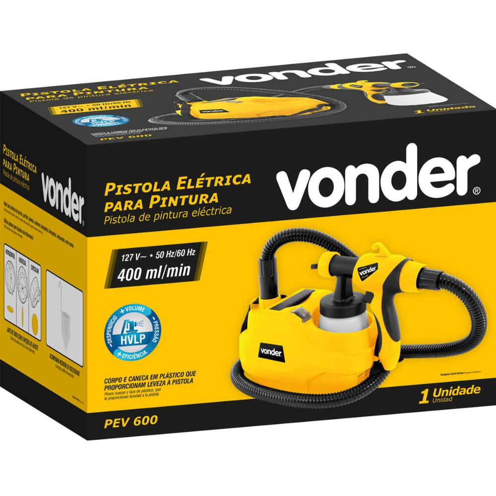 Pistola elétrica para Pintura 220V Vonder PEV 600