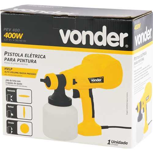 Pistola elétrica para pintura PEV 400 127 V~ VONDER