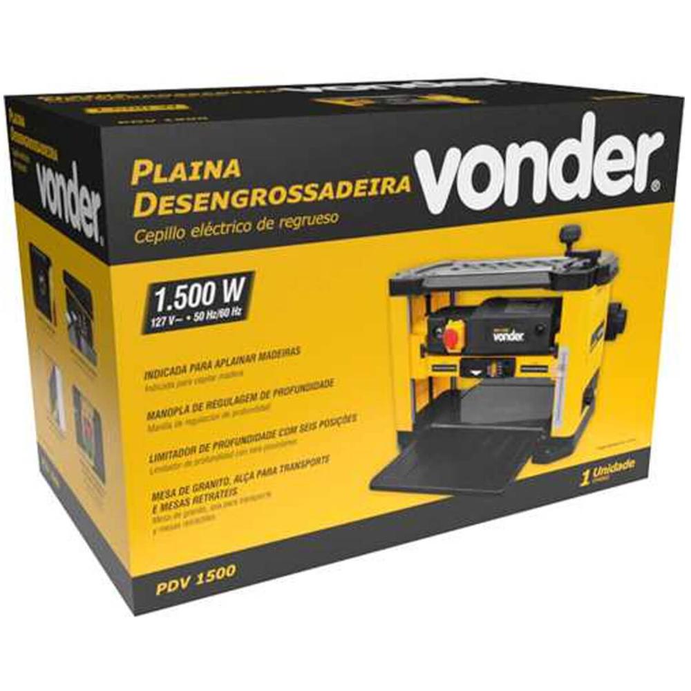 Plaina Desengrossadeira para Madeira 220V Vonder PDV 1500