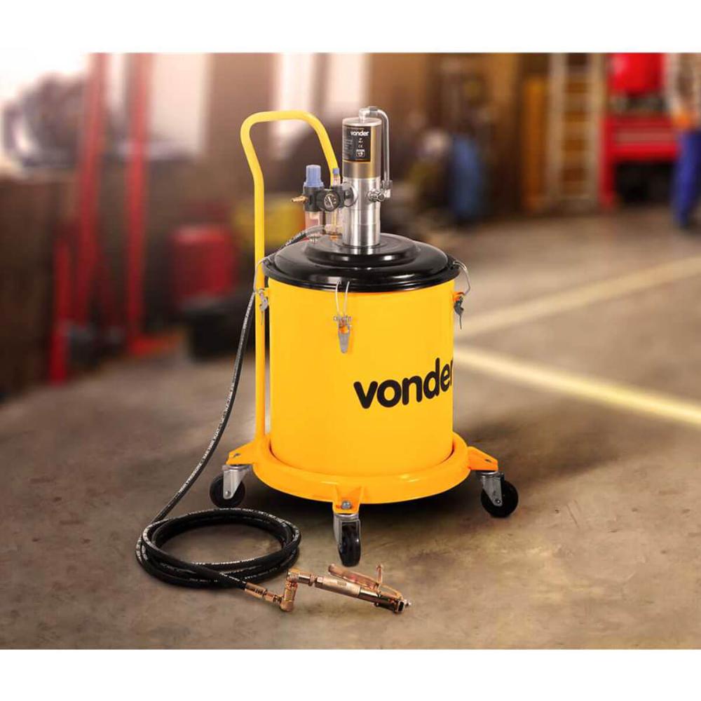 Propulsora Pneumática para Graxa com Reservatório de 30kg Vonder com Filtro Regulador