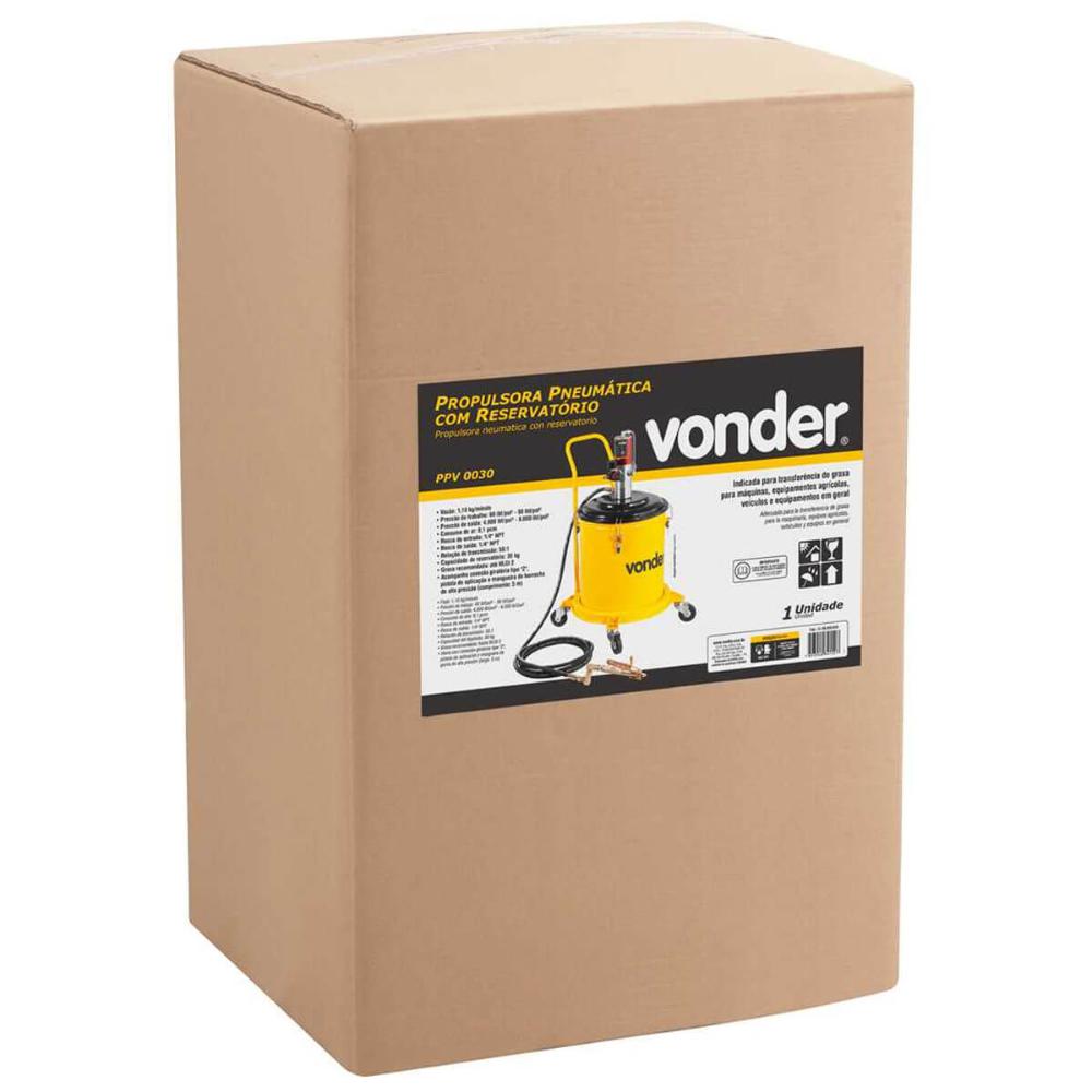 Propulsora Pneumática para Graxa com Reservatório de 30kg Vonder com Filtro Regulador