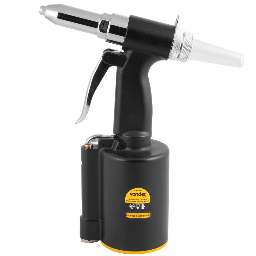 Rebitador Pneumático RPV 480 Vonder Plus Rebites 2,4 a 4,8mm Industrial