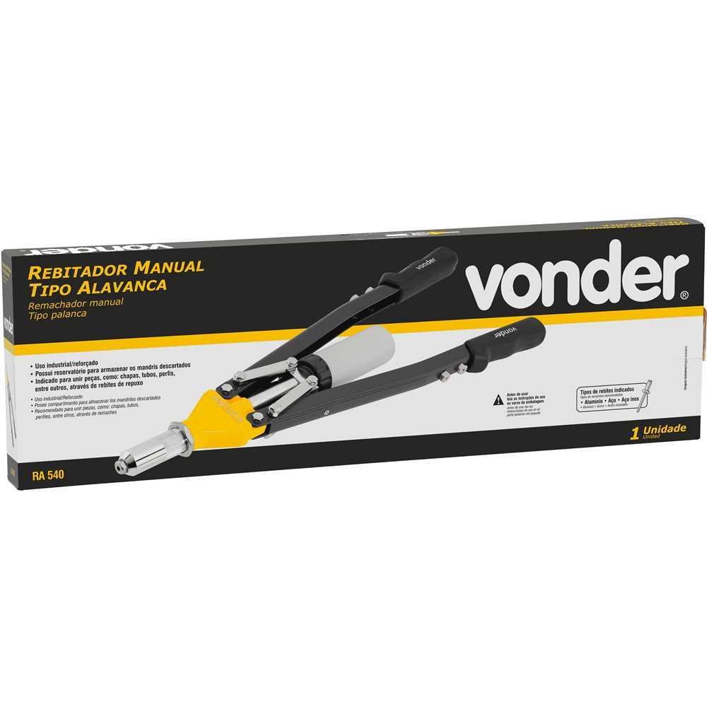 Rebitador manual tipo alavanca RA540 VONDER